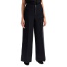 zip-front wide trousers