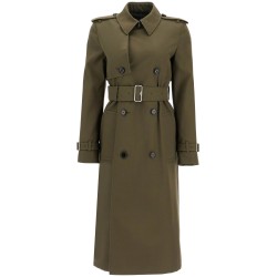 double-breasted trench coat with