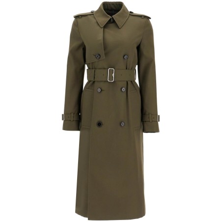 double-breasted trench coat with