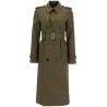 double-breasted trench coat with