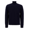 high-neck wool pullover sweater