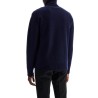 high-neck wool pullover sweater