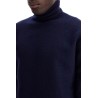 high-neck wool pullover sweater