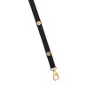 leather leash with medusa studs