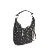 small leather 'rockstud spike' hobo bag