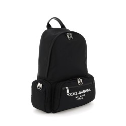 nylon backpack with logo