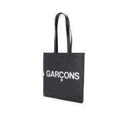 leather tote bag with logo