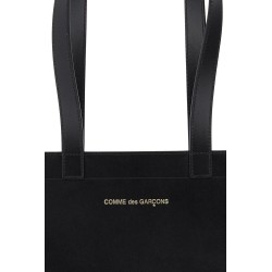 leather tote bag with logo