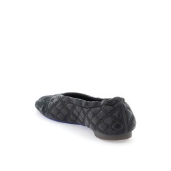 quilted leather sadler ballet flats