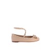 silk rockstud ballet flats