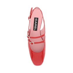 patent leather pêche slingback mary jane