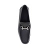 smooth leather loafers with gancini