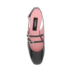 patent leather pêche slingback mary jane