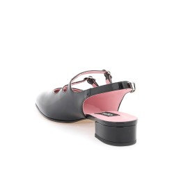 patent leather pêche slingback mary jane