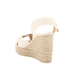 lurex bromelia wedge sandals