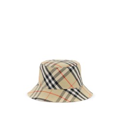 ered cotton blend bucket hat with nine words