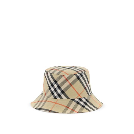 ered cotton blend bucket hat with nine words