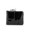 zip around patent leather wallet with zipper