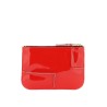 zip around patent leather wallet with zipper