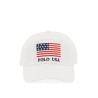 baseball cap in twill with embroidered flag