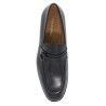 smooth leather loafers with gancini