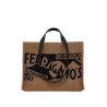 logo printed tote bag (m)