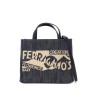 logo printed small tote bag