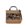 logo printed small tote bag