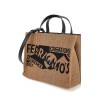 logo printed small tote bag