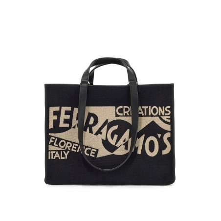 logo printed tote bag (m)