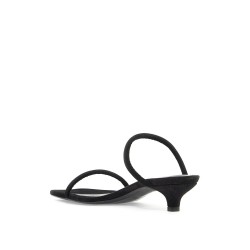 minimalist suede leather sandals