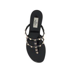 rockstud pvc thong sandals