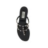 rockstud pvc thong sandals