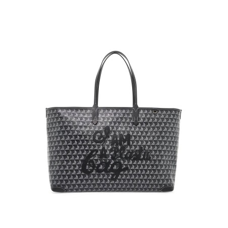 i am a plastic bag zipped motif tote bag