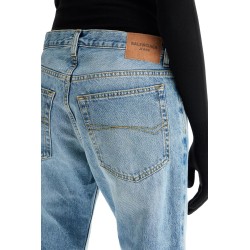 low-rise straight leg jeans