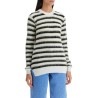 striped crewneck pullover