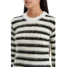 striped crewneck pullover