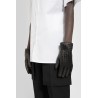 intrecciato leather gloves