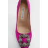 hangisi 105 satin jewel buckle pumps