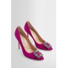 hangisi 105 satin jewel buckle pumps