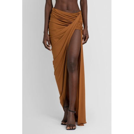 draped asymmetric skirt