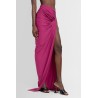 draped asymmetric skirt