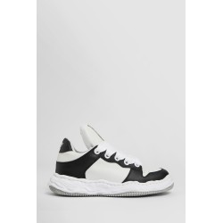 wayne puffer leather low-top sneakers