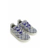 check knit box sneakers