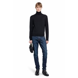 fine gauge merino roll neck sweater