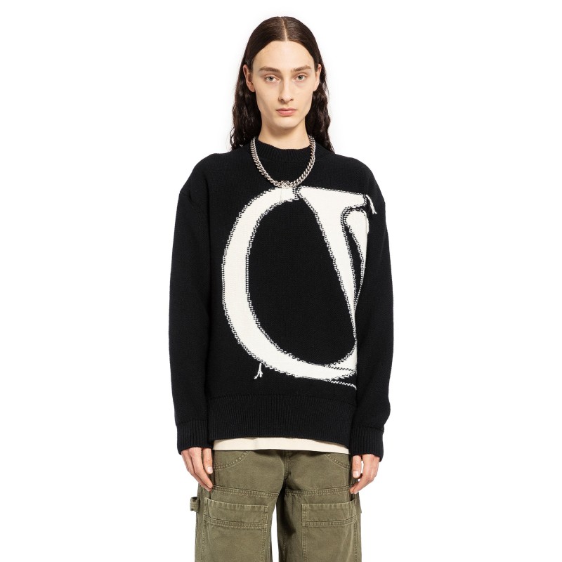 ow maxi logo sweater