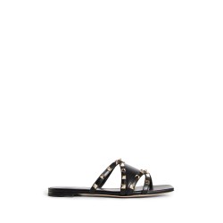 leather rockstud sandals