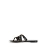 leather rockstud sandals