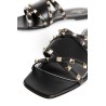 leather rockstud sandals