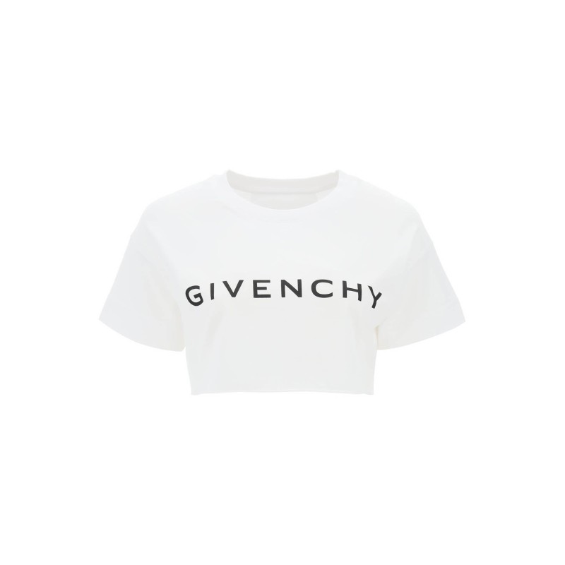 cropped logo t-shirt